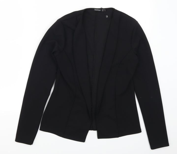 Boohoo Womens Black Jacket Size 10