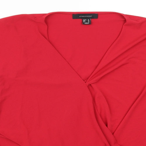 Atmosphere Womens Red   Basic T-Shirt Size 10