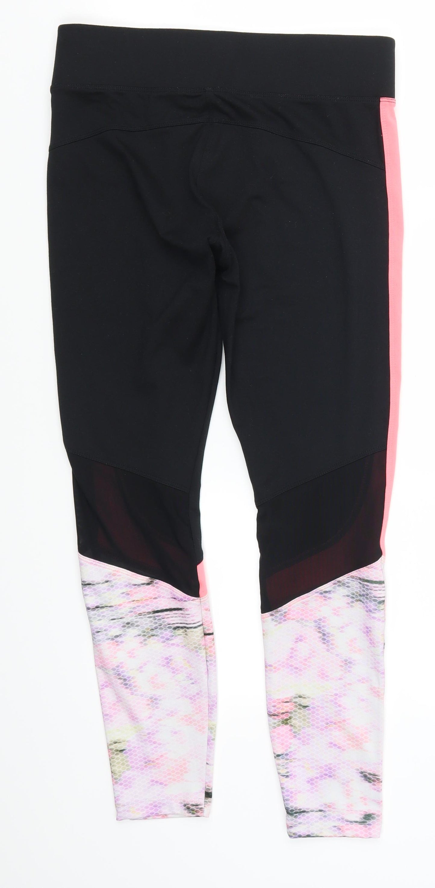 New Look Womens Pink Geometric  Track Pants Leggings Size M L26 in