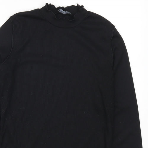 Pretty Little Thing Womens Black   Basic T-Shirt Size 12