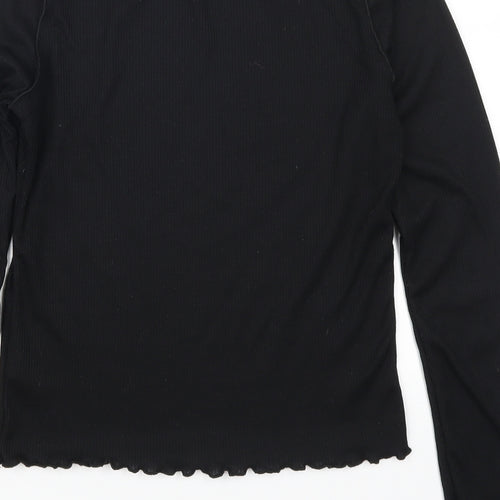 Pretty Little Thing Womens Black   Basic T-Shirt Size 12