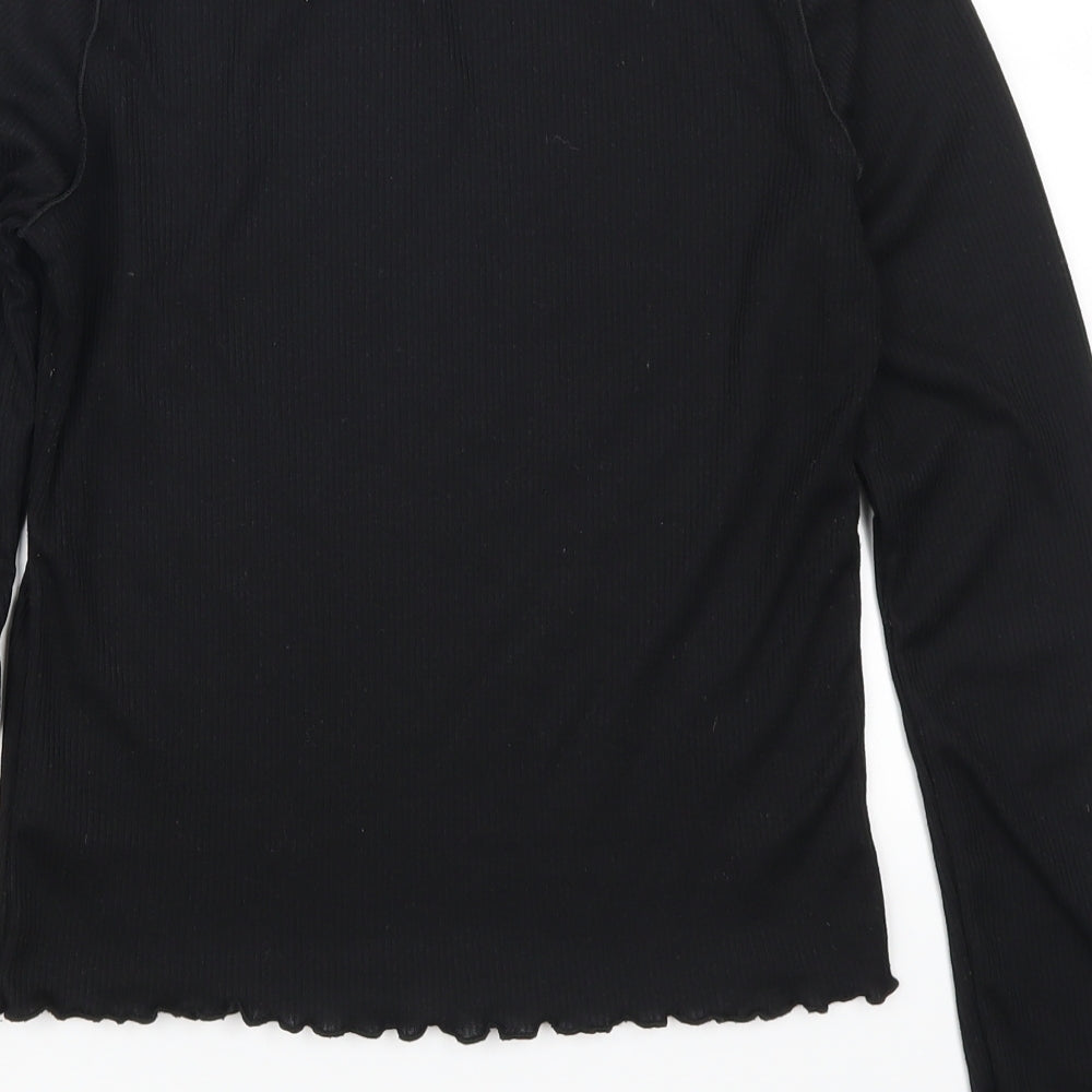 Pretty Little Thing Womens Black   Basic T-Shirt Size 12