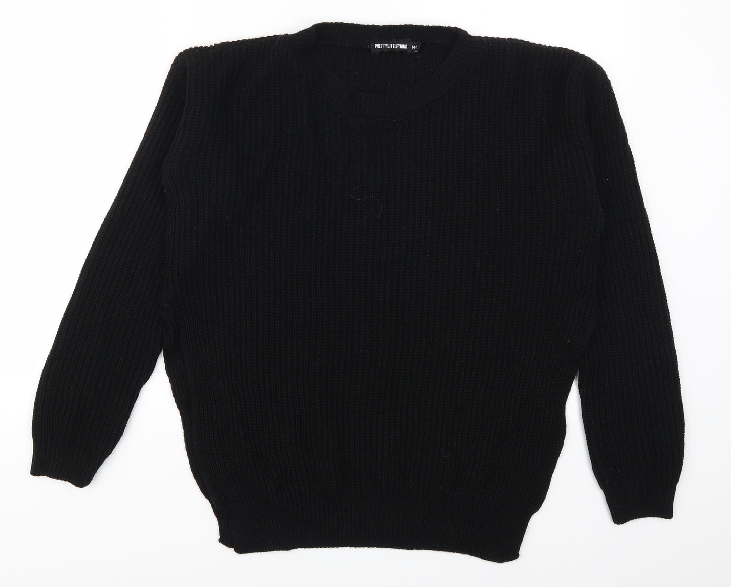 Pretty Little Thing Womens Black   Pullover Jumper Size M