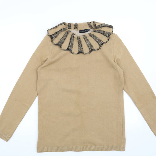 Preworn Womens Beige   Pullover Jumper Size S