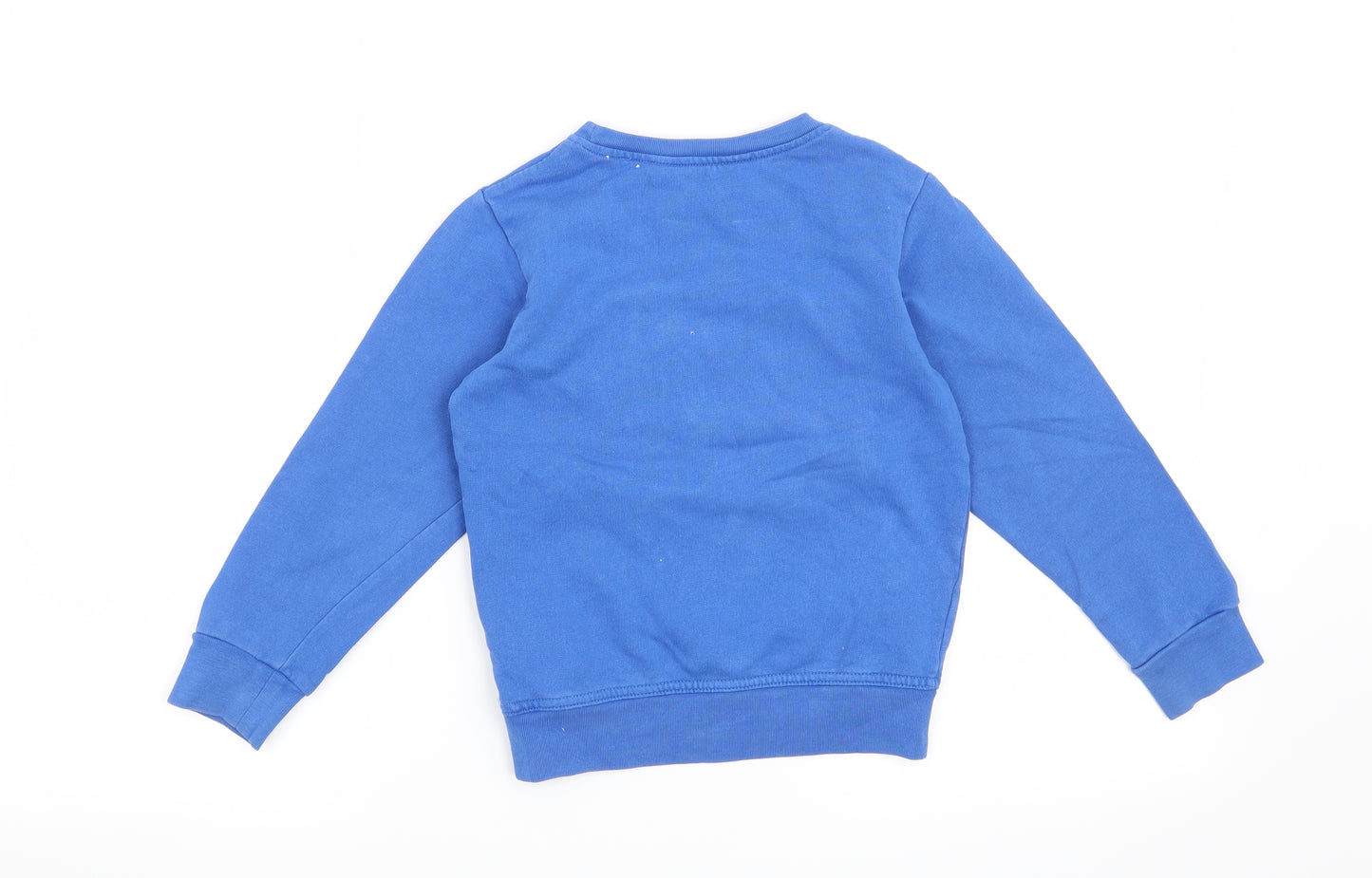 H&M Boys Blue   Pullover Sweatshirt Size 5-6 Years  - Dinosaur