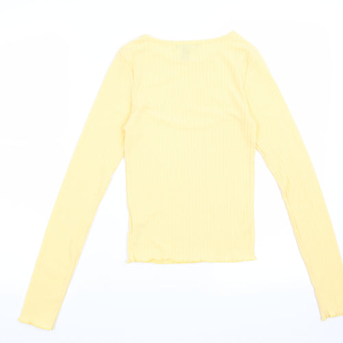 New Look Womens Yellow   Basic Blouse Size 6