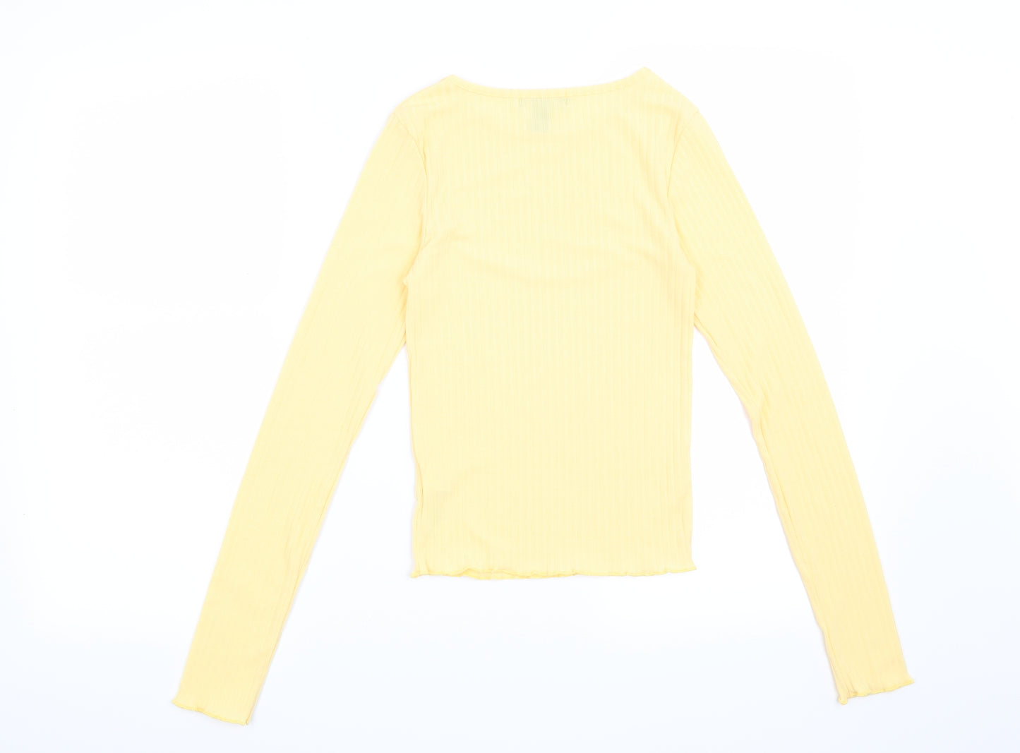 New Look Womens Yellow   Basic Blouse Size 6