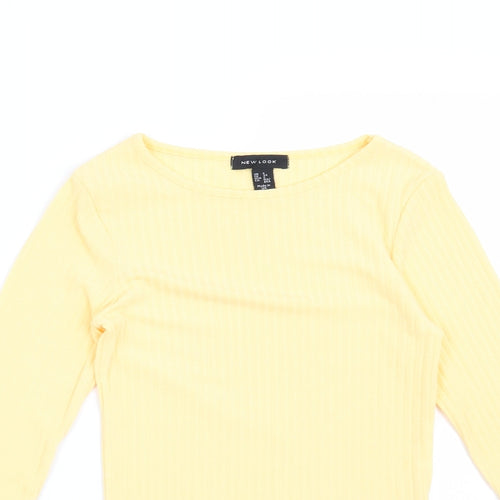 New Look Womens Yellow   Basic Blouse Size 6