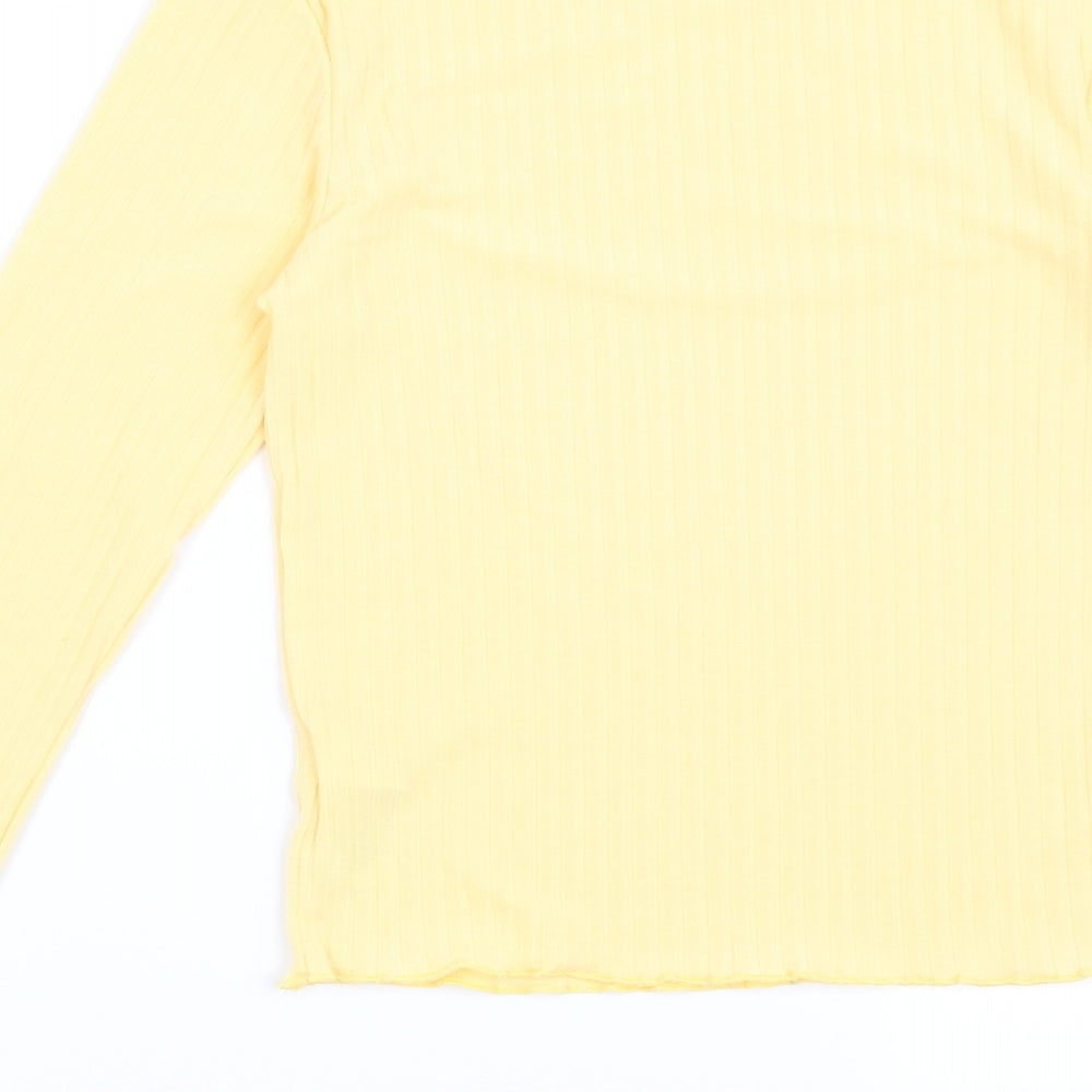 New Look Womens Yellow   Basic Blouse Size 6