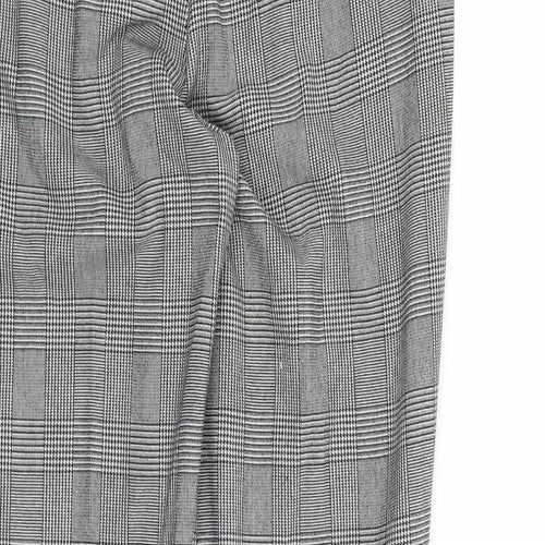 NEXT Womens Black Houndstooth  Trousers  Size 6 L27 in
