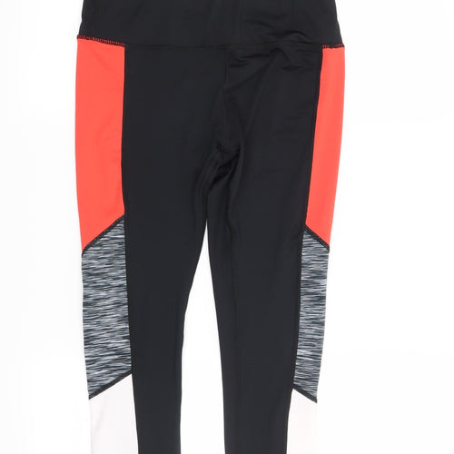 Workout Womens Black   Capri Leggings Size 8 L20 in