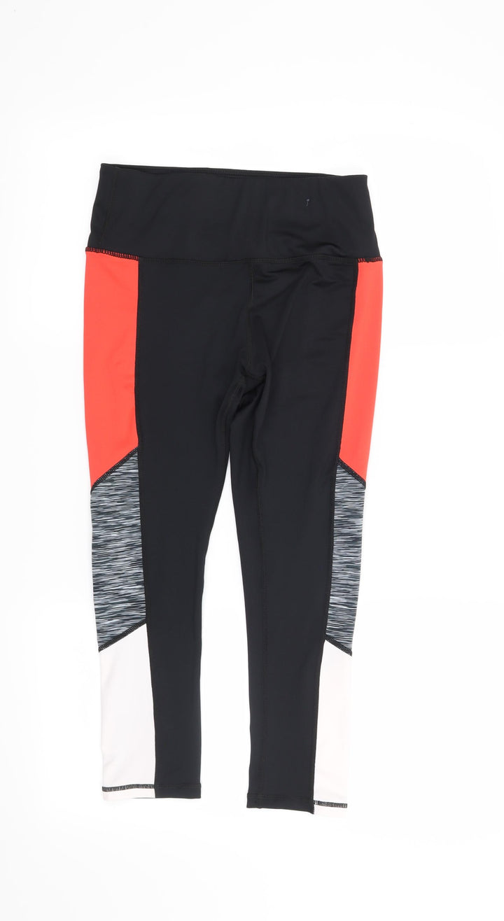 Workout Womens Black   Capri Leggings Size 8 L20 in