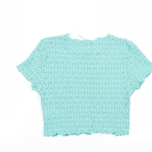 Topshop Womens Blue   Basic T-Shirt Size 10