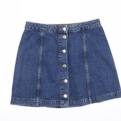 Topshop Womens Blue   Maxi Skirt Size 28 in