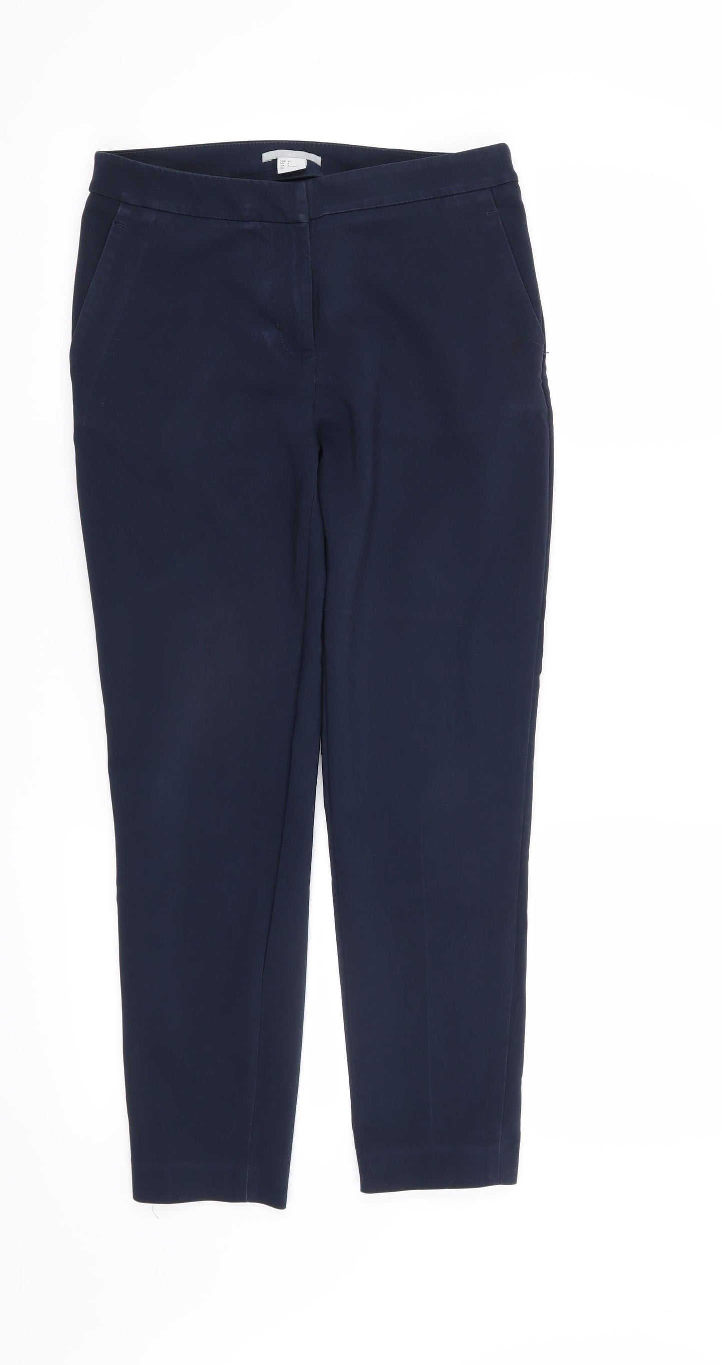 H&M Womens Blue   Trousers  Size 4 L26 in