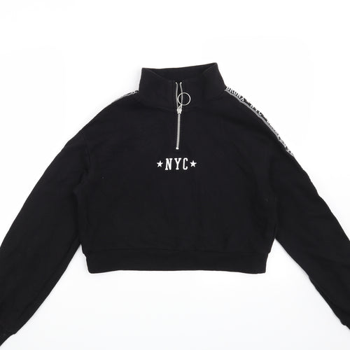 H&M Womens Black   Pullover Sweatshirt Size XS  - NYC