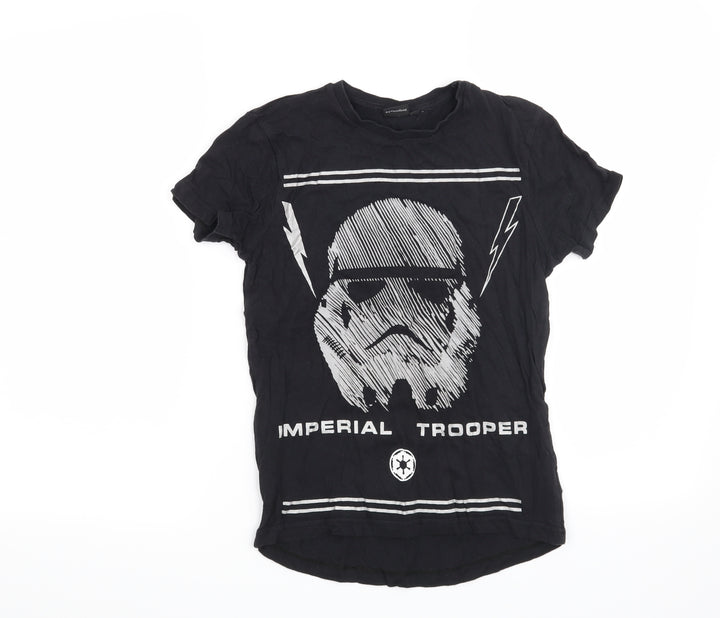 Rebel Boys Black   Basic T-Shirt Size 9-10 Years  - Star Wars