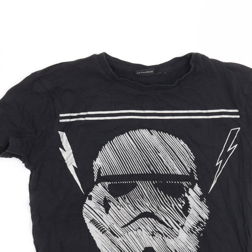 Rebel Boys Black   Basic T-Shirt Size 9-10 Years  - Star Wars