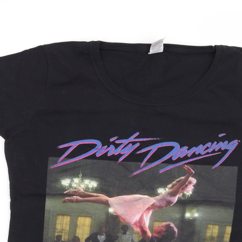 Fruit of the Loom Womens Black   Basic T-Shirt Size M  - Dirty Dancing