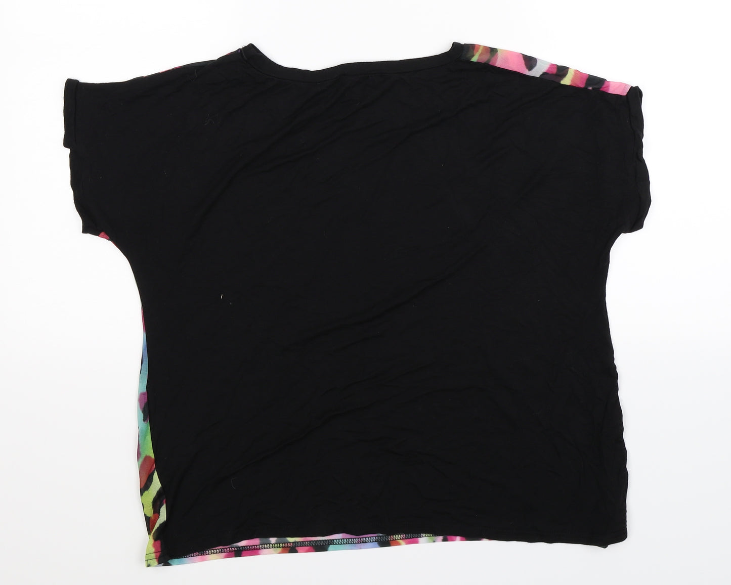 QED London Womens Multicoloured   Basic T-Shirt Size L