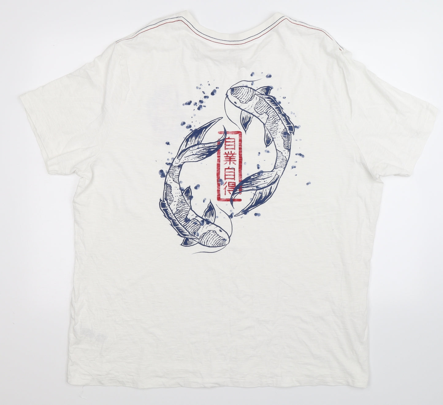 Marks and Spencer Mens White    T-Shirt Size 2XL