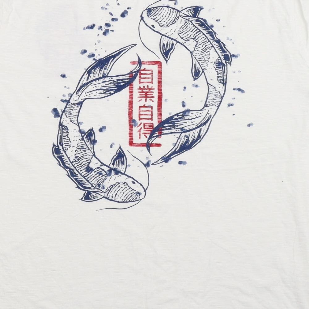 Marks and Spencer Mens White    T-Shirt Size 2XL
