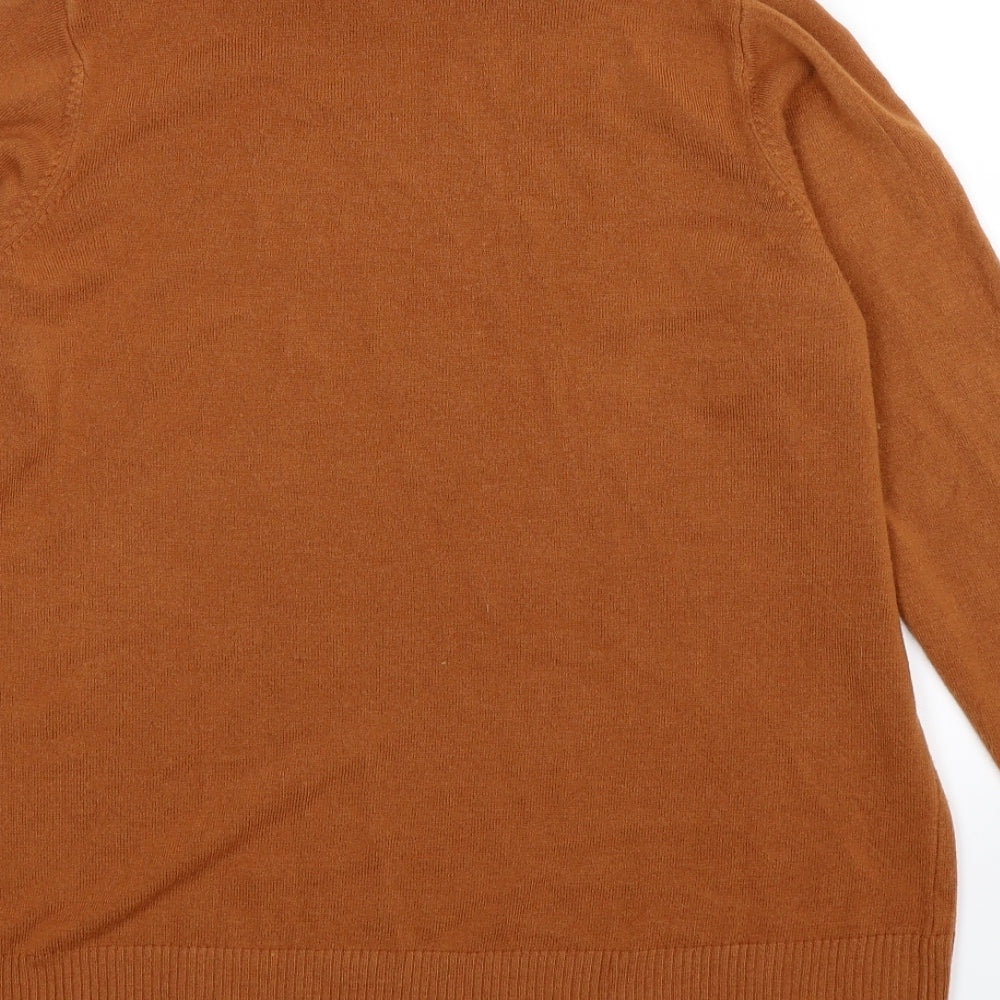 Marks and Spencer Womens Beige  Knit Pullover Jumper Size 16