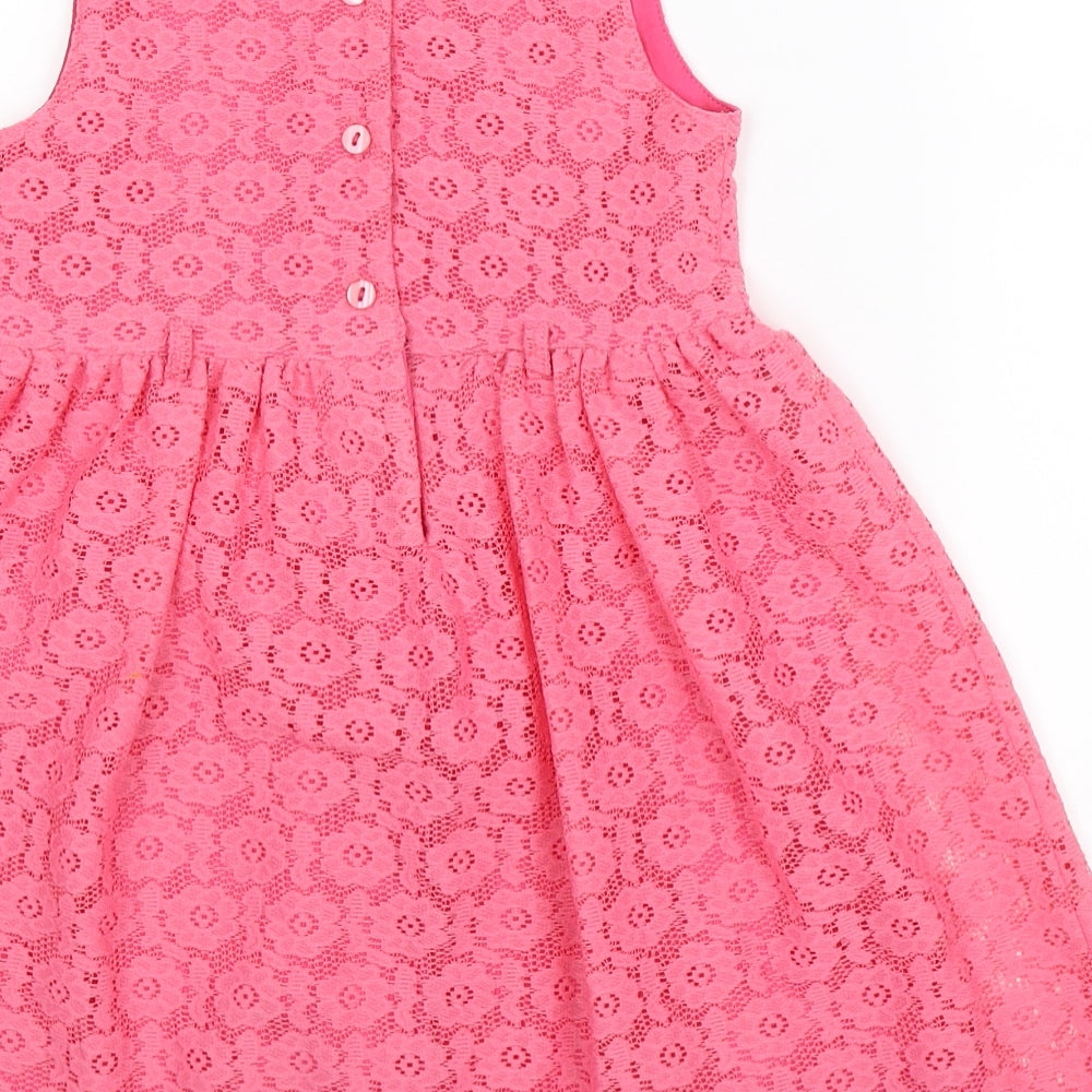 F&F Girls Pink   Fit & Flare  Size 6-7 Years