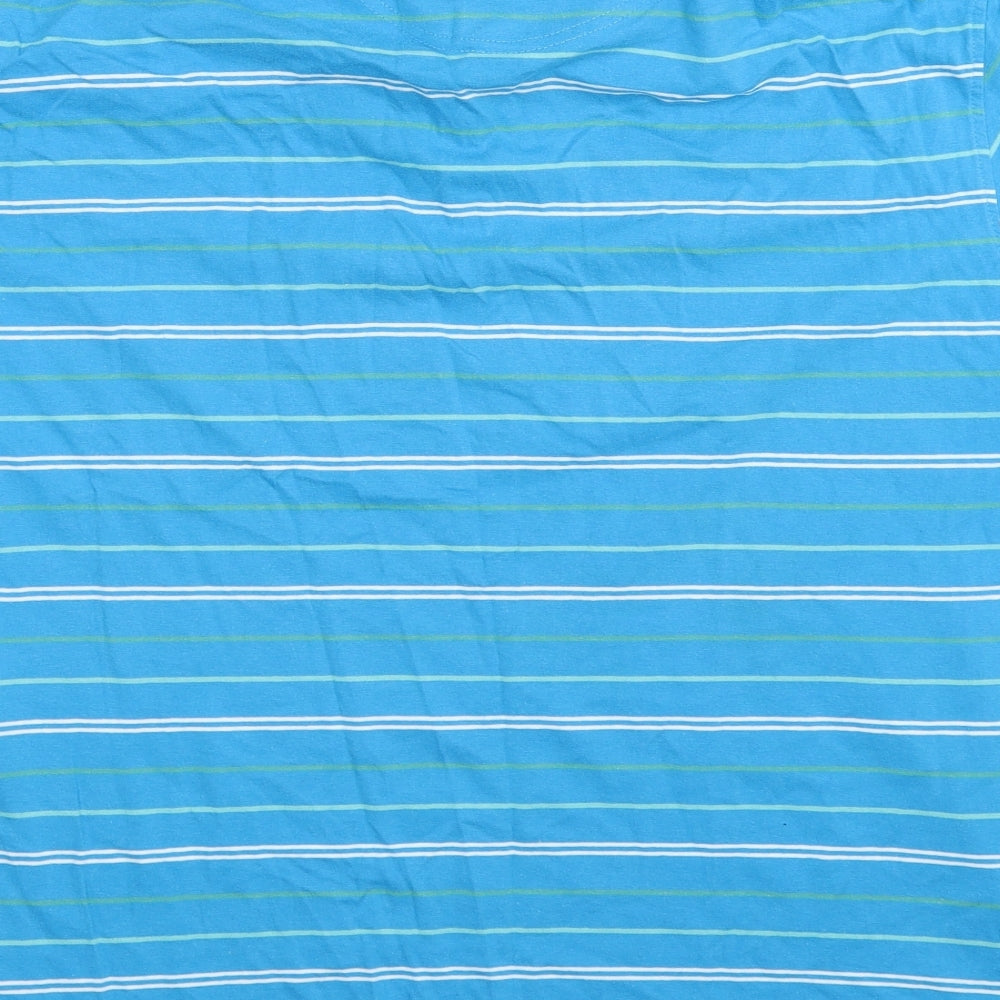 JAMES PRINGLE Mens Blue Striped   Polo Size XL
