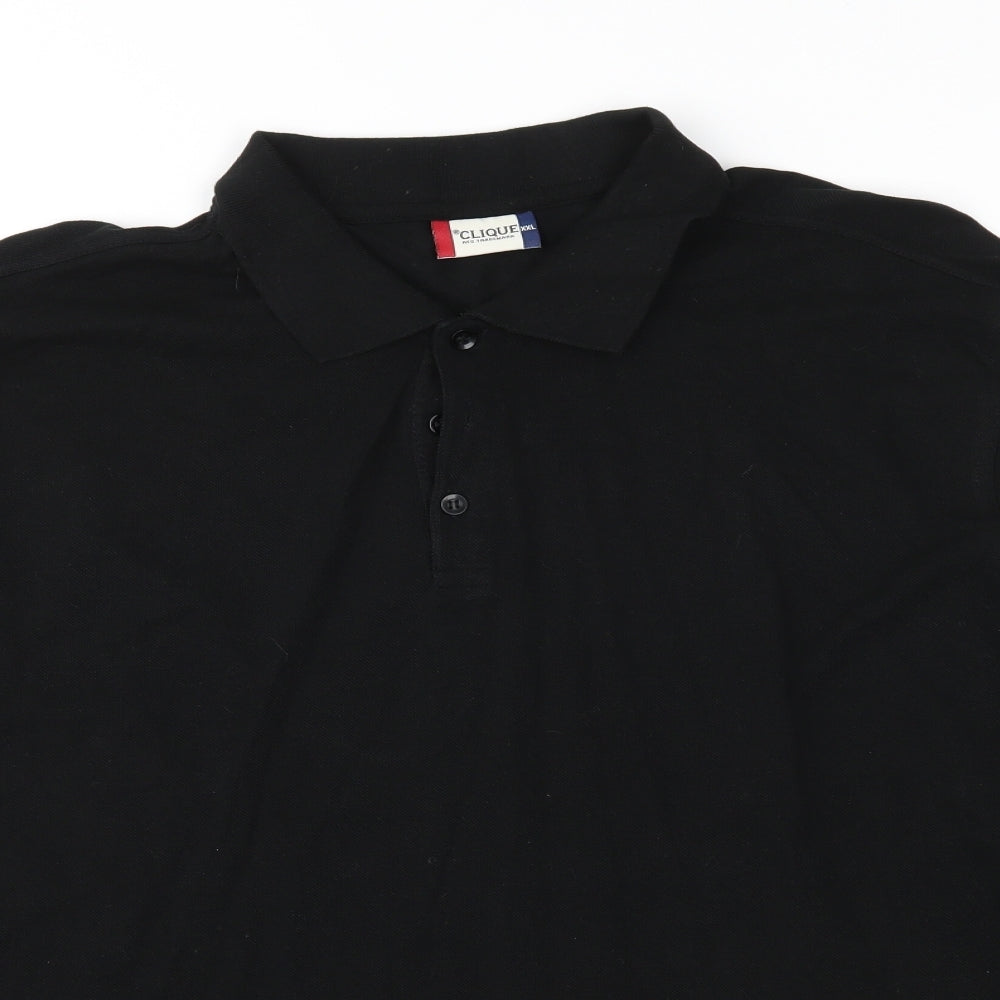 Clinique Mens Black    Polo Size 2XL
