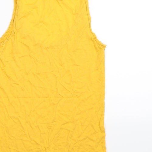 New Look Womens Yellow   Basic Tank Size S
