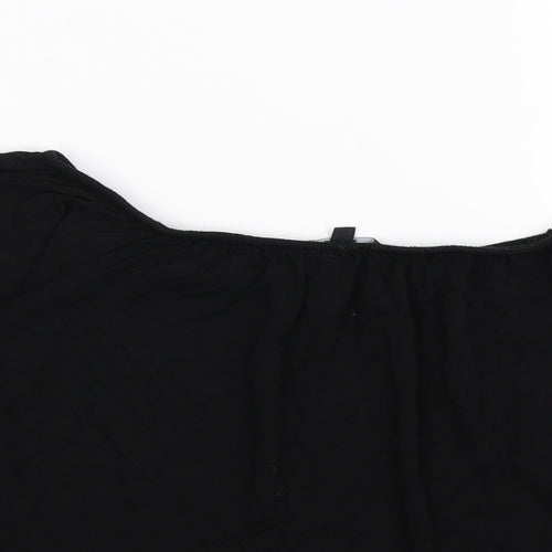 New Look Womens Black   Cropped Blouse Size 12