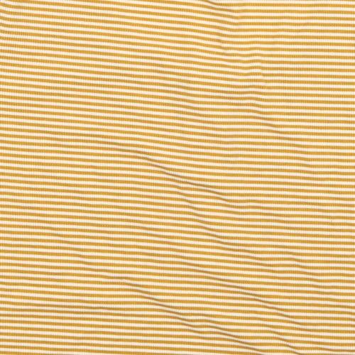 Primark Womens Orange Striped  Basic T-Shirt Size 14