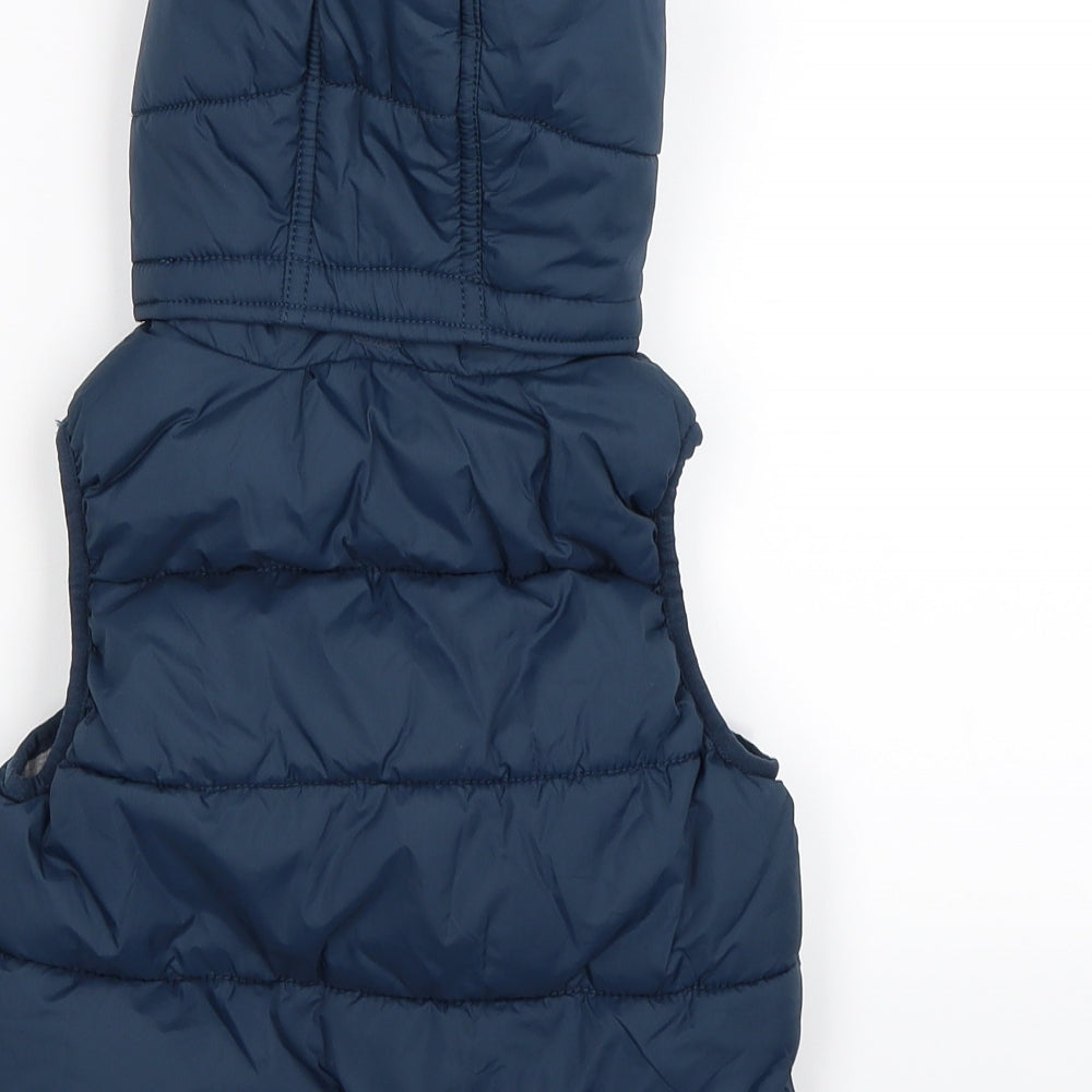 H&M Boys Blue   Gilet Coat Size 3-4 Years