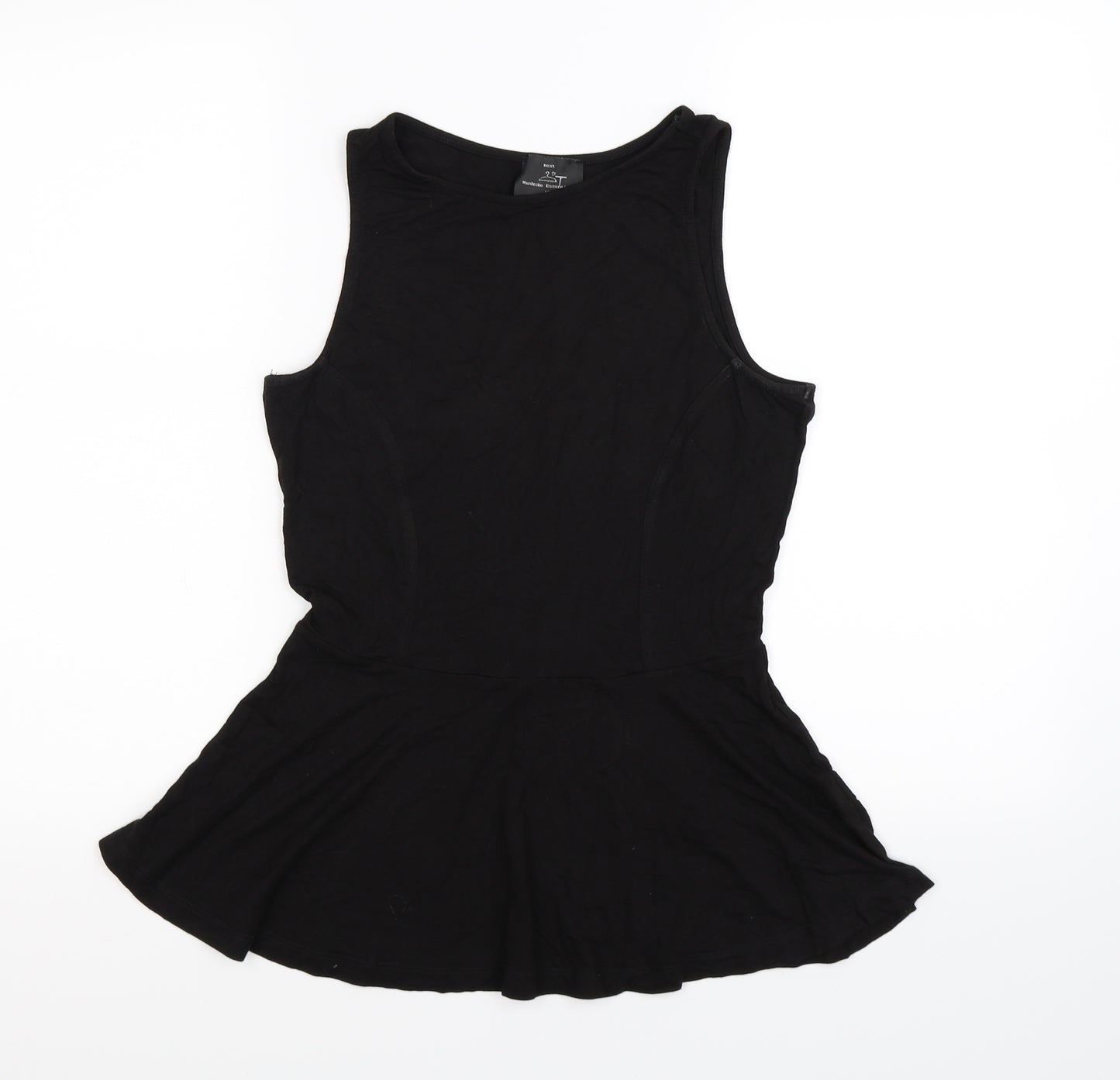 NEXT Womens Black   Basic Tank Size 10  - peplum