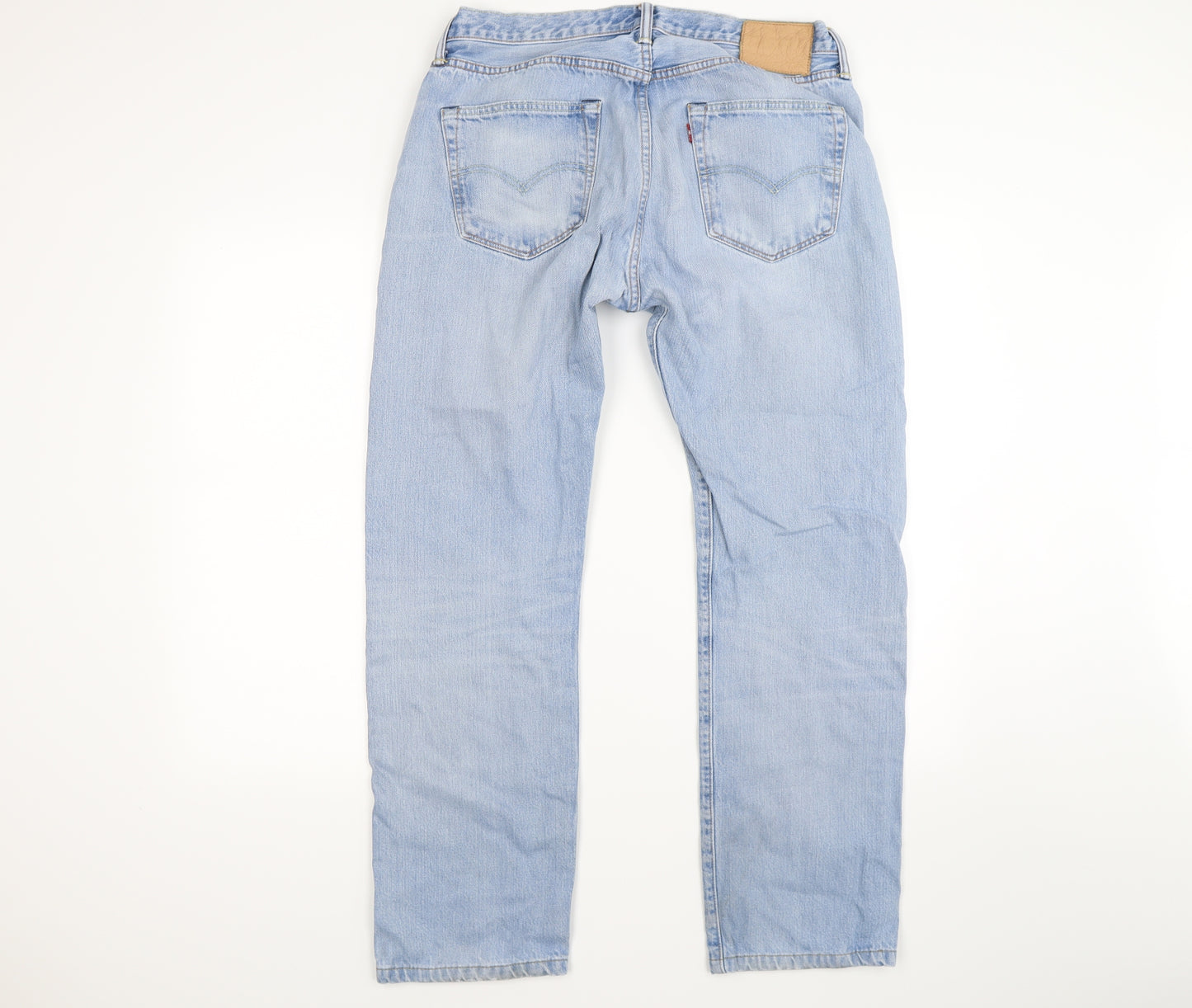 Levi's Mens Blue  Denim Straight Jeans Size 34 L30 in - light wash