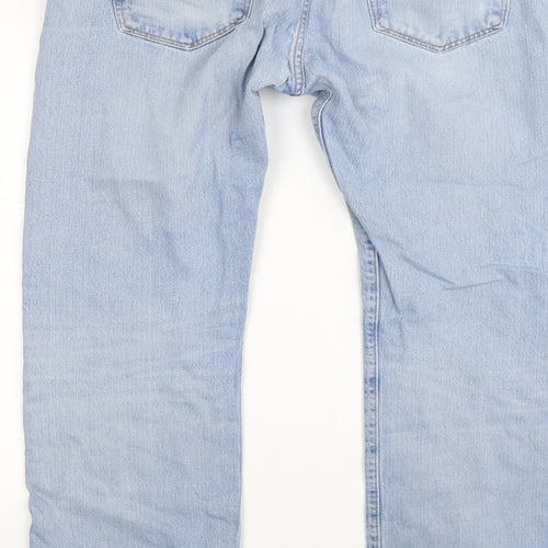 Levi's Mens Blue  Denim Straight Jeans Size 34 L30 in - light wash