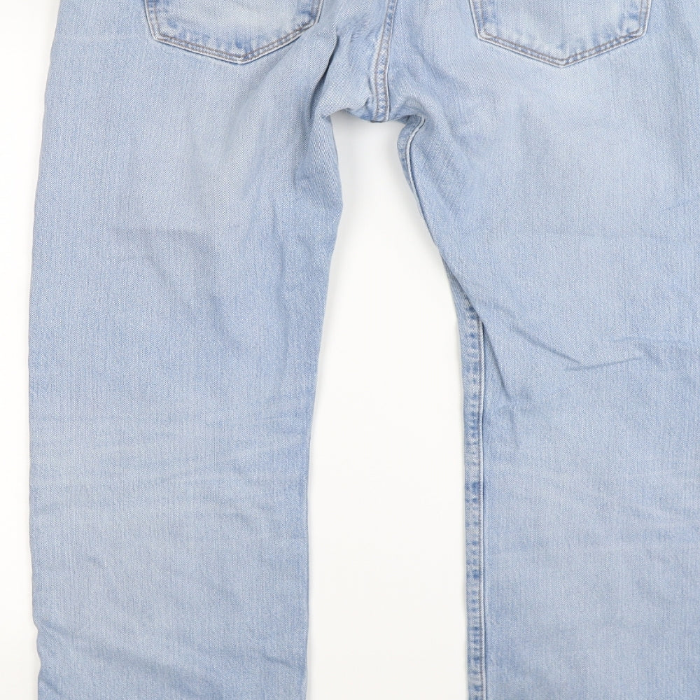 Levi's Mens Blue  Denim Straight Jeans Size 34 L30 in - light wash