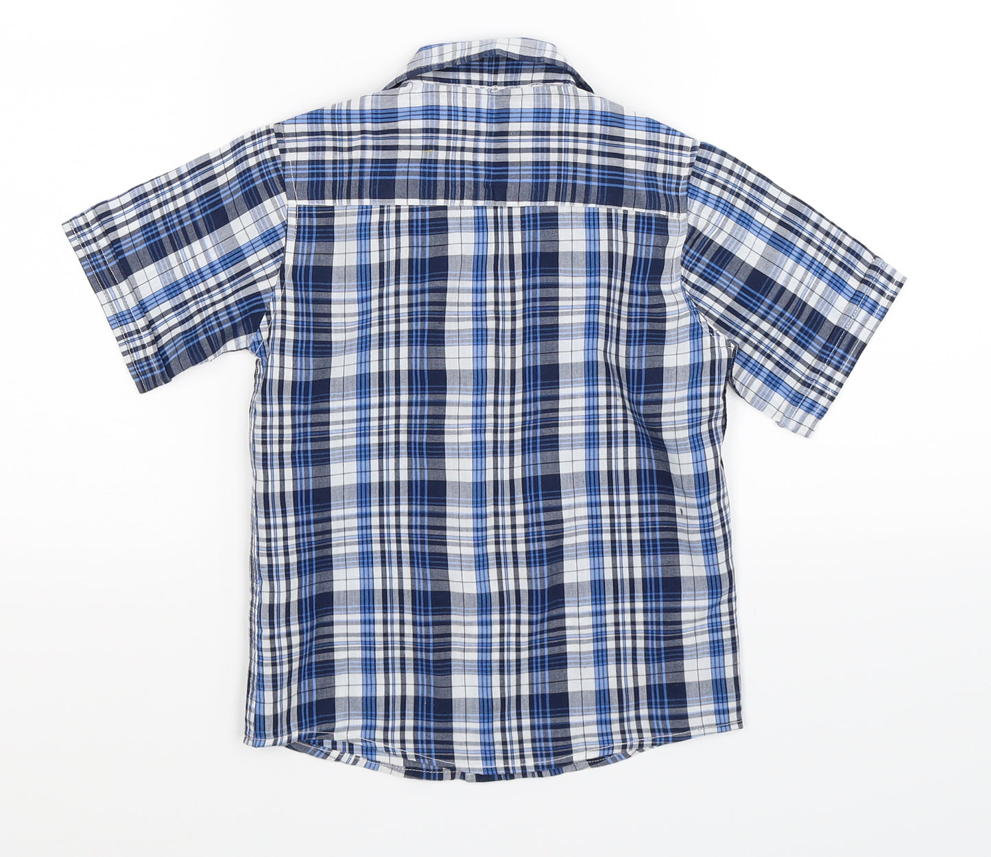 not guilty Boys Blue Check  Basic Button-Up Size 3-4 Years