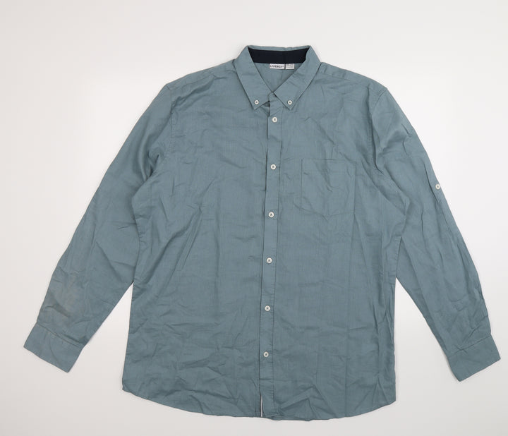 Livergy Mens Blue    Button-Up Size XL