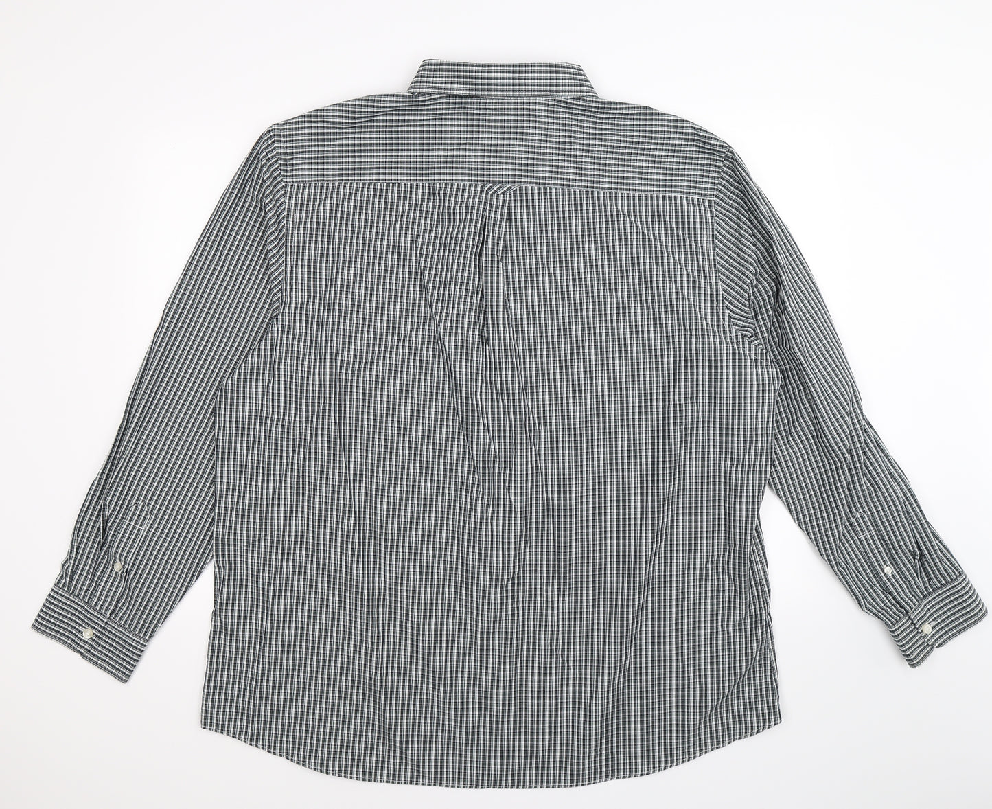 Maine Mens Green Check   Button-Up Size XL