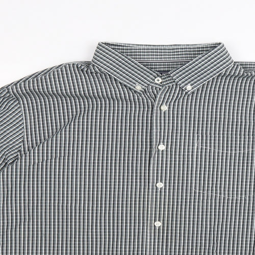 Maine Mens Green Check   Button-Up Size XL