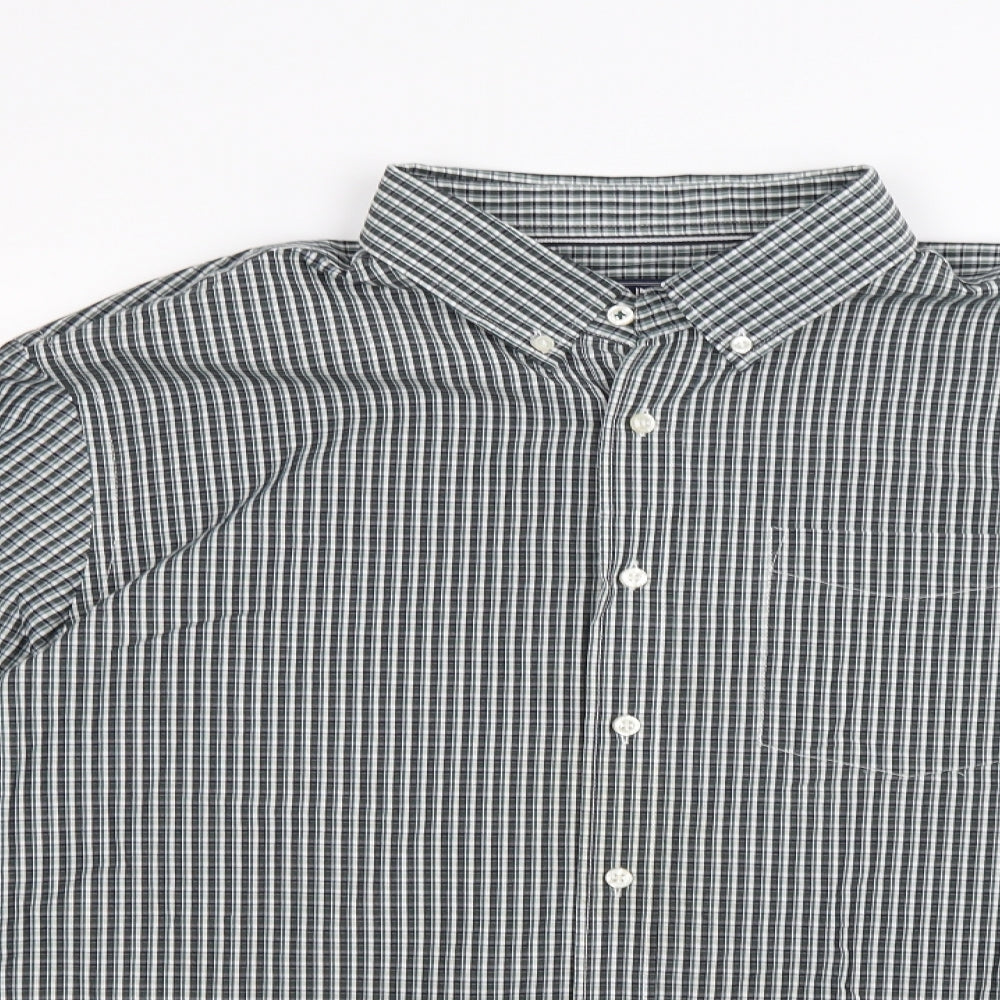 Maine Mens Green Check   Button-Up Size XL
