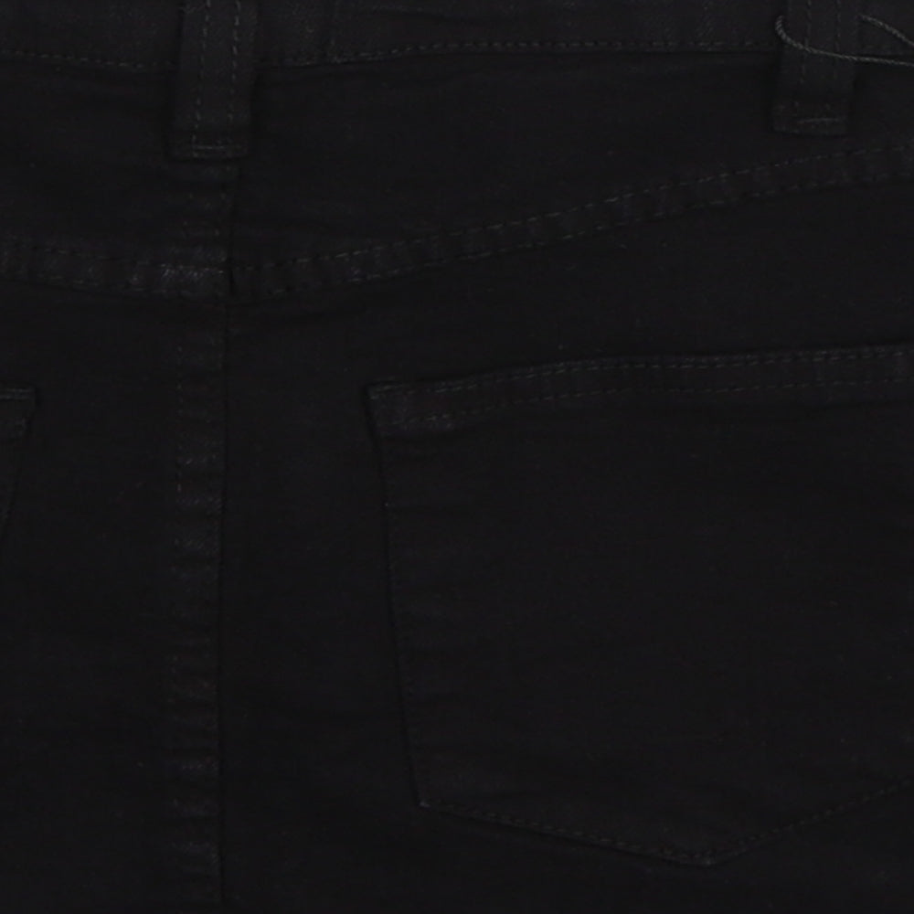 Pretty Little Thing  Womens Black  Denim Mini Skirt Size XS  - SIZE 2
