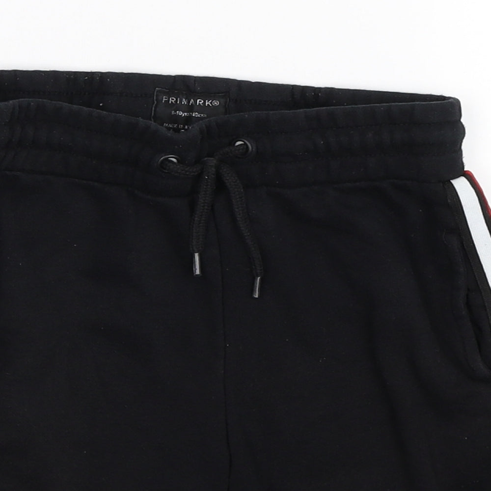 Primark Boys Black  Jersey Sweat Shorts Size 9-10 Years