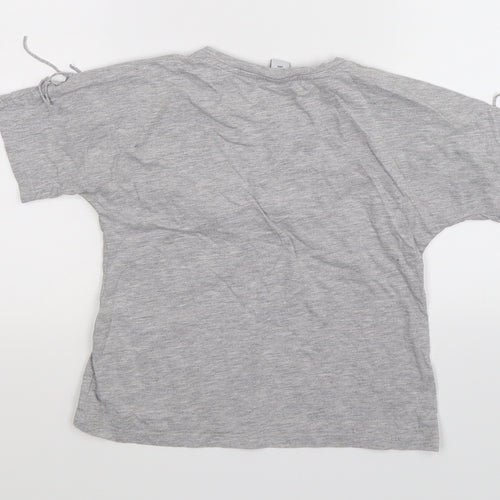 TU Girls Grey   Basic T-Shirt Size 7 Years