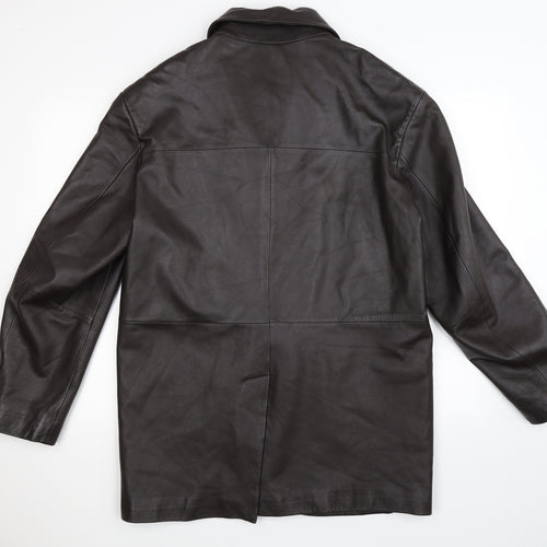Zara Mens Brown   Overcoat Jacket Size L