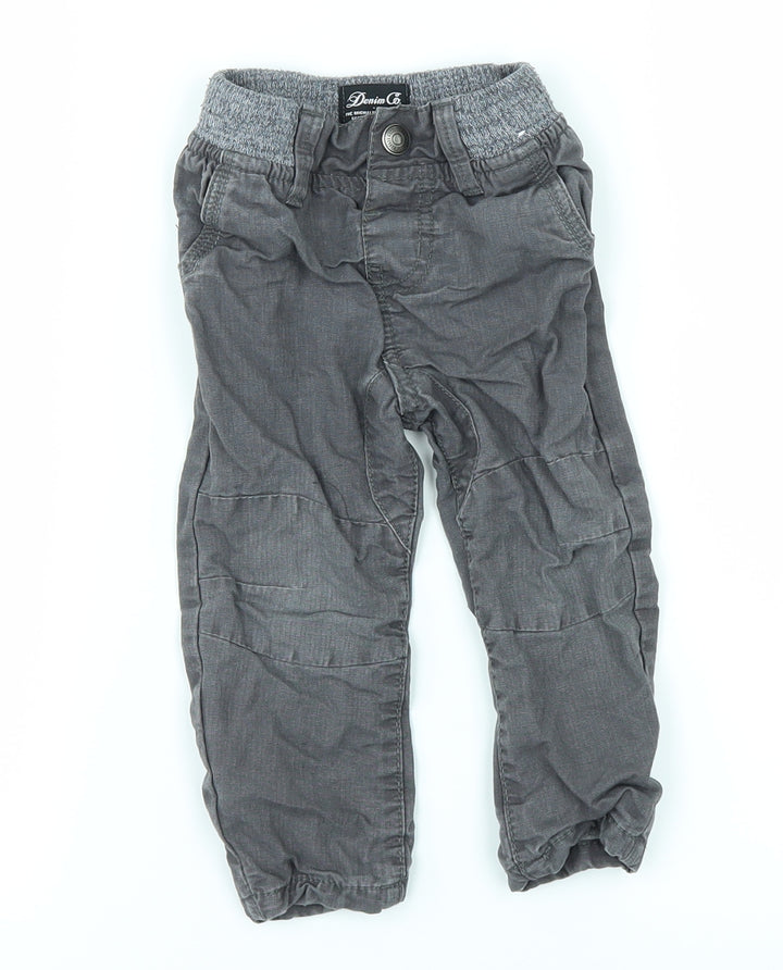 DenimCo Baby Black Cargo Jeans Size 12-18 Months