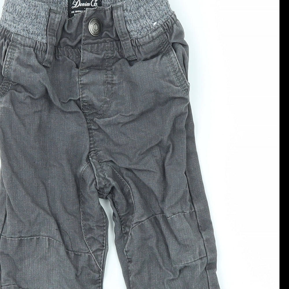 DenimCo Baby Black   Cargo Jeans Size 12-18 Months