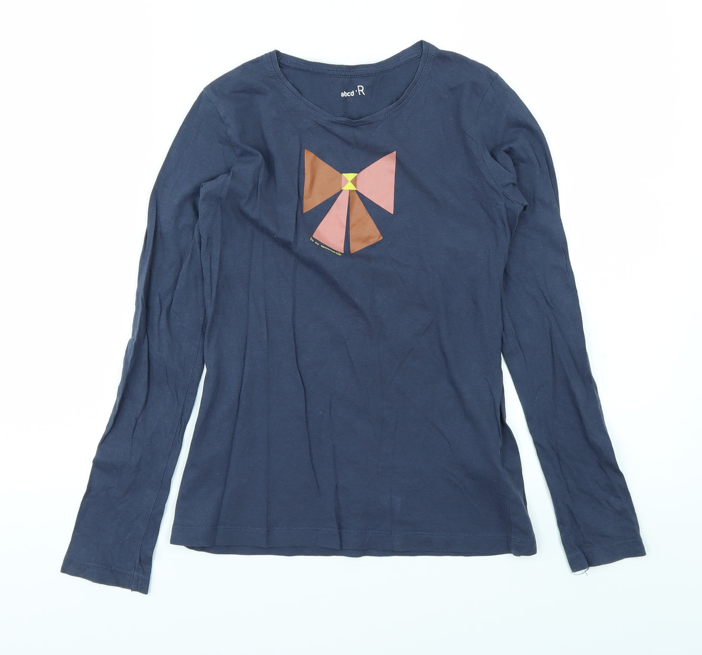Abcd R Girls Blue   Basic T-Shirt Size 12 Years